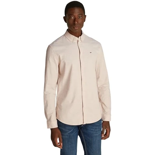 Limited offer: Tommy Jeans Men's TJM Slim Long Sleeve Shirt from 69.90 EUR to 33.68 EUR (save 52%)