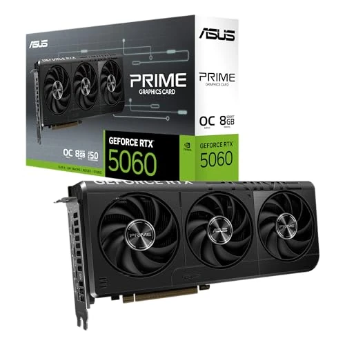 Offre limitée : ASUS Prime GeForce RTX 5060 8GB GDDR7 OC Edition Carte Graphique Gaming de 549.00 € à 549.00 € (0.00% de remise)