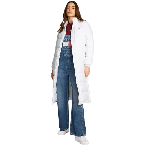 Limited-time offer: Tommy Jeans Women’s Maxi Essential Knee-Length Down Puffer Coat, White (White), XXS from 34.59 £ to 30.46 £ (save 11.94%)