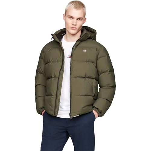 Begrenztes Angebot: Tommy Jeans Herren Pufferjacke Essential Down Jacket Warm, Grün (Fatigue Green), XXL von 161.79 EUR auf 161.79 EUR (Rabatt 0%)