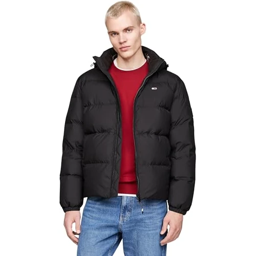 Limited-time offer: Tommy Jeans Men's Tjm Essential Down Jacket Ext Dm0dm19786 Other Jackets, Black (Black), XXL from 180.00 GBP to 120.00 GBP (save 33%)