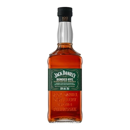Offerta a tempo: Jack Daniel's Bonded Rye Tennessee Whiskey – Whiskey Americano Premium, Gusto Intenso e Autentico, Sapore Fruttato, Invecchiato Tradizionalmente, 50% Vol., Bottiglia in Vetro da 70 cl - 0% da 29.90 € a 29.90 €