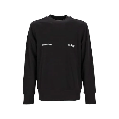 Calvin Klein Jeans Herren CALVIN KLEIN 1978 CREW NECK J30J326877, Black (CK Black), XS