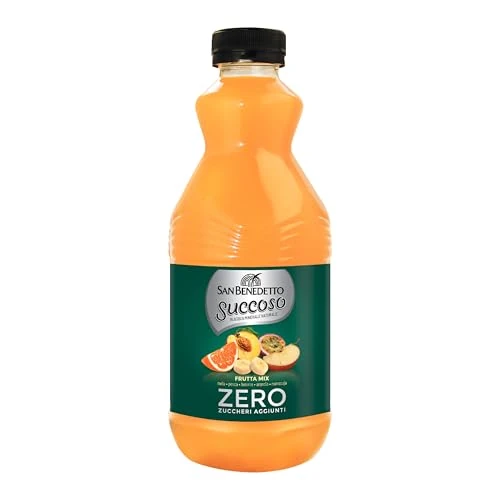 Offerta a tempo: San Benedetto Succoso Zero Frutta Mix 900 ml. Bevanda a base di frutta leggera e dissetante in Acqua Minerale Naturale, zero zuccheri aggiunti e pochissime calorie - 41% da 1.59 € a 0.94 €