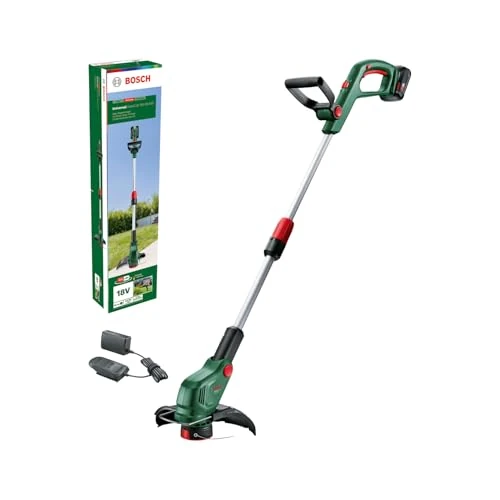 Tijdelijke aanbieding: Bosch accutrimmer UniversalGrassCut 18V-26-500 (voor het maaien van gras en trimmen van kanten; oplaadduur: 65 minuten; snijdiameter: 26 cm; 18 Volt System; met accu en oplader) van 133.48 € naar 133.48 € (0.00% korting)
