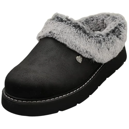 Skechers Keepsakes Lite-Cozy Blend Slipper für Damen, Black, 38 EU