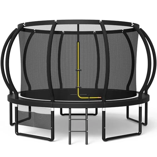 Zeitlich begrenztes Angebot: Devoko Trampolin Outdoor Ø 228/305/366/427 cm, GS-Zertifikat, Kindertrampolin Gartentrampolin mit Sicherheitsnetz, Rundes Riesentrampolin mit Leiter und Schuhbeutel von 309.99 € auf 289.99 € (6% Rabatt)