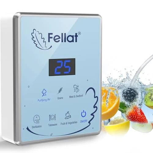 Offre limitée : Générateur d'ozone, Purificateur d'Air pour 5-30 ㎡, Machine à ozone avec 6 modes pour l'eau et l'air, Nettoie les fruits, les légumes et élimine les odeurs de 59.99 € à 59.99 € (0.00% de remise)