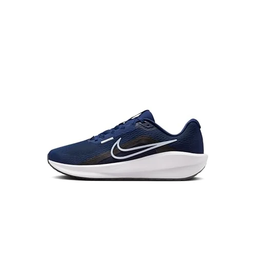 Nike Running Shoe Downshifter 13, Midnight Navy/Pure Platinum-Black-White, FD6454-400, 39 EU (M 6.5 US)