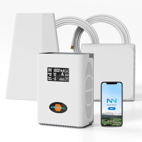 Beperkte aanbieding: ANYCALL Mobiele Telefoon Signaalversterker voor Thuis en Kantoor 5G 4G LTE GSM Repeater Signaalversterker op Band 1, 3, 7 & 20, Wordt Geleverd met Richtantenne van 269.00 EUR naar 269.00 EUR (besparing 0%)