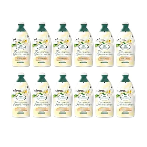 Offerta a tempo: L'Angelica Officinalis, Bagnodoccia Fiori d'Arancio, Nutre e Setifica, Pelle Setosa e Luminosa, Senza Parabeni, Siliconi e OGM, 12x500ml - 27% da 23.88 € a 17.48 €