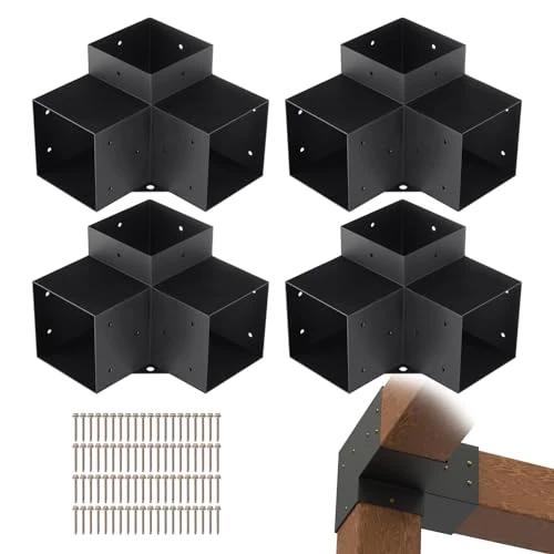 Oferta ograniczona: VEVOR Kit Staffe per Pergola 15x15 cm Supporto per Pali in Legno da Carpenteria 4 Staffe Angolari a 3 Vie Kit per Travi Fai da Te per Gazebo, Pergolati da Patio, Cabine, Kit Staffe per Pergola 4 pz z 556.16 EUR na 556.16 EUR (znizka 0%)