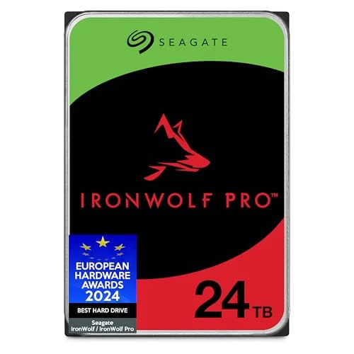 Oferta ograniczona: Seagate IronWolf Pro 24TB, Wewnętrzny dysk twardy NAS,RAID NAS, CMR, 3,5-inch, SATA, 6Gb/s, 7200 RPM, 256 MB cache, FFP, Data Rescue Service (ST24000NTZ02) z 2547.05 EUR na 2547.05 EUR (znizka 0%)