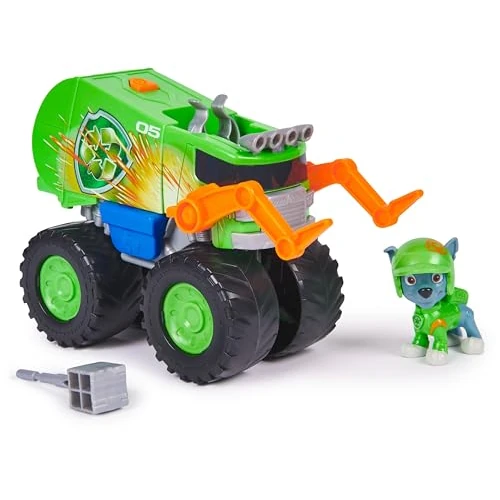 Offerta a tempo: Paw Patrol: Rescue Wheels, Camion per la Raccolta differenziata di Rocky, Veicolo Giocattolo con lanciamissili e Action Figure collezionabile, Giocattoli per Bambini e Bambine da 3 Anni in su - 6% da 19.99 € a 18.81 €