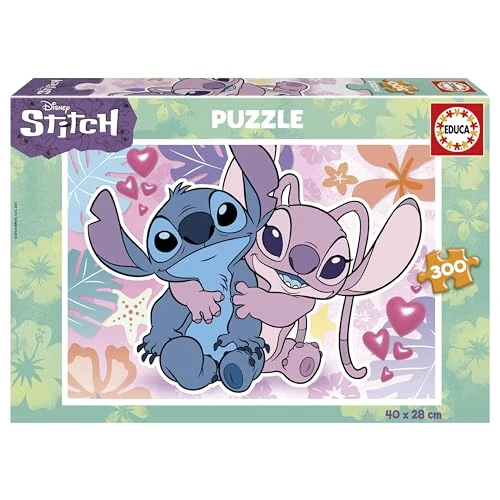 Offerta a tempo: Educa - Puzzle Disney Stitch | 300 pezzi Puzzle | Stitch Lilo, Disney Puzzle Bambini | dai 6 anni (19964) - 40% da 9.99 € a 5.99 €