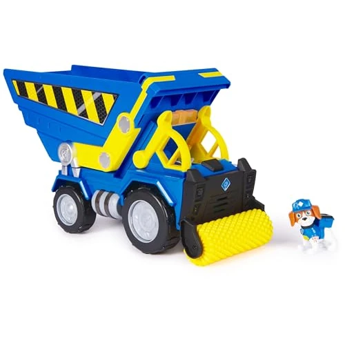 Rubble & Crew, Veicolo da cantiere Deluxe di Wheeler, camion ribaltabile con luci, suoni e personaggio, giocattoli per bambini e bambine dai 3 anni in su