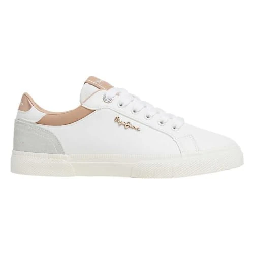 Offerta a tempo: Pepe Jeans Scarpe da Ginnastica Bianche on Court - 35% da 64.90 € a 42.06 €