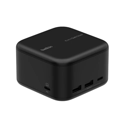 Belkin Connect USB-C Dock 6-in-1 Core GaN, 130W, Multiport Docking Station with 96W PD to Peripherals, USB-C, USB-A, Gigabit Ethernet, & HDMI 4K Ports for Gaming, MacBook Pro, PC Laptops, & Chromebook