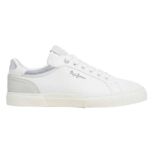 Oferta limitowana: Pepe Jeans London Kenton Court W damskie sneakersy w regular fit skórzane, niebieski odcień z 177.00 zł na 177.00 zł (oszczędź 0.00%)