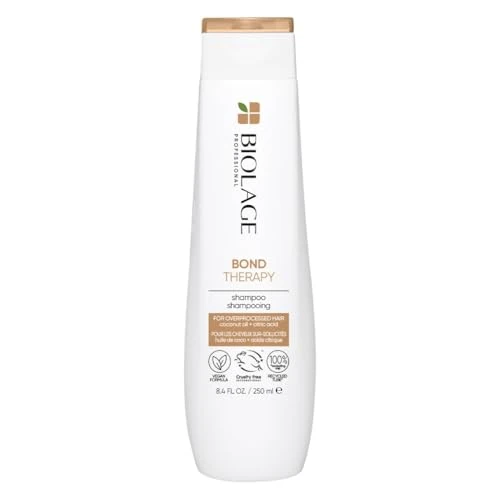 Zeitlich begrenztes Angebot: Biolage Shampoo für geschädigtes und überstrapaziertes Haar, Mit Kokosnussöl und Zitronensäure, Stärkt Haarbrücken, Reduziert Haarbruch und beugt Spliss vor, Vegan, Bond Therapy, 1 x 250 ml von 16.68 € auf 16.68 € (0.00% Rabat