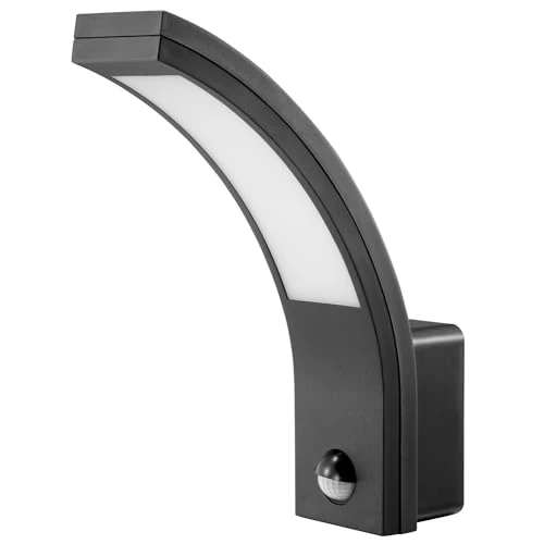 Offerta a tempo: Lampada per facciate a LED "EL HOME" ML-20B7 con sensore di movimento 140° PIR, 15W, 1000lm, sensore crepuscolare, IP54 - per uso esterno, applique, lampada da giardino - nero - 0.00% da 35.33 € a 35.33 €