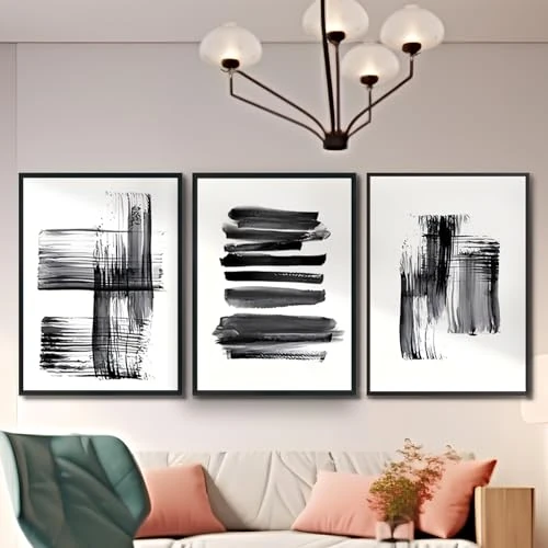 Offerta a tempo: KAIDAARTLH Set da 3 quadri boho 30x40cm, poster astratti su tela, decorazioni d'arte moderne e minimaliste per soggiorno, camera da letto e ufficio, senza cornice（C,3x30x40cm） - 0.00% da 28.99 € a 28.99 €