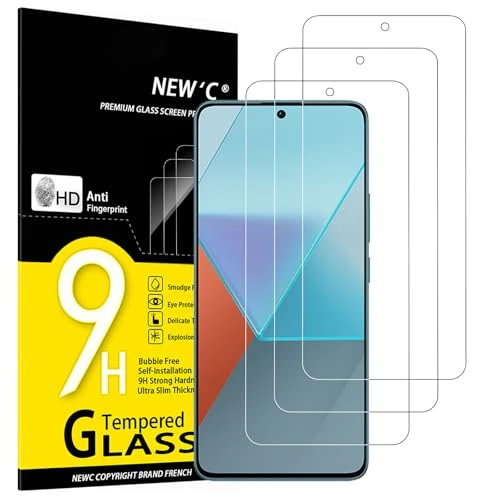 Beperkte aanbieding: NEW'C 3 Stuks, Screen Protector voor Xiaomi Redmi Note 13 Pro 5G/4G, Gehard Glass Schermbeschermer Film 0.33 mm ultra transparant, ultra resistent van 6.95 EUR naar 6.95 EUR (besparing 0%)