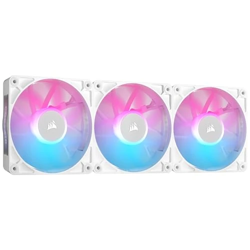 Limited-time offer: Corsair iCUE LINK RX120 RGB 120mm PWM Fans with iCUE LINK System Hub - Magnetic Dome Bearing - Triple Pack - White from 94.99 GBP to 81.58 GBP (save 14%)