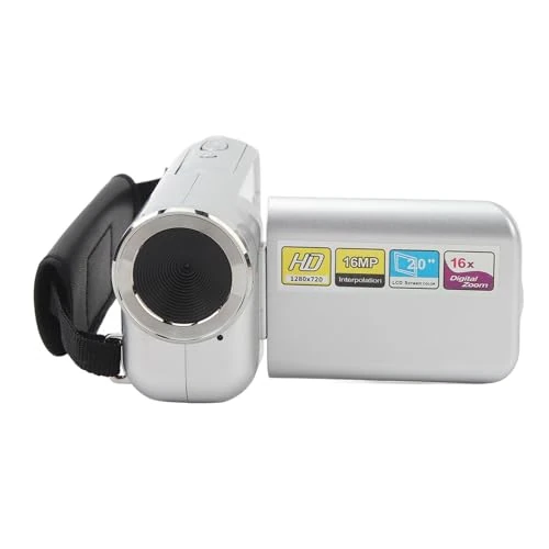 Oferta ograniczona: Kamera Wideo Kamera Wideo, Cyfrowe Kamery HD 16 MP z Rejestratorem do Vlogowania, Dziecięca Kamera Wideo, 2-calowy Ekran TFT z 18-krotnym Zoomem Kamery do Vlogowania dla Dzieci, z 84.41 EUR na 84.41 EUR (znizka 0%)