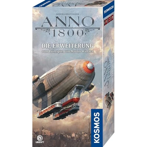 Offerta a tempo: Kosmos 682309 Anno 1800 Espansione al Gioco da Tavolo di Martin Wallace, possibilità più strategiche, Nuove Carte d'ordine e Campagna da solista 6 Pezzi - 30% da 21.91 € a 15.28 €