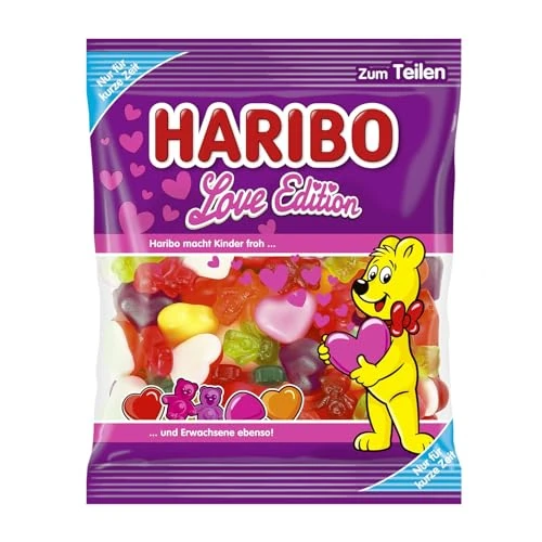 Haribo Love Edition, Caramelle Gommose, Gusto Frutta, Ideale per San Valentino - 160gr