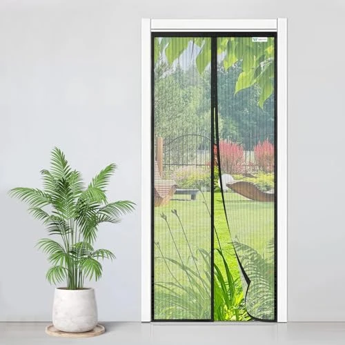 Limited-time offer: Magnetic Fly Screen Door, 65 x 210 cm, Insect Protection Balcony Door, Magnetic Curtain, No Drilling, Easy Adhesive Installation, Fly Curtain is Ideal for Living Room, Cellar Door and Patio Door from 14.00 £ to 14.00 £ (save 0.00%)