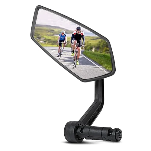Limited-time offer: AiQInu Bicycle Mirror, HD Glass Reflective Bicycle Mirror for Handlebars, 15-20 mm, 360° Rotating Bicycle Rear View Mirror for Bicycle, Mountain Bike, Road Bike (Left) from 6.94 £ to 6.94 £ (save 0.0%)