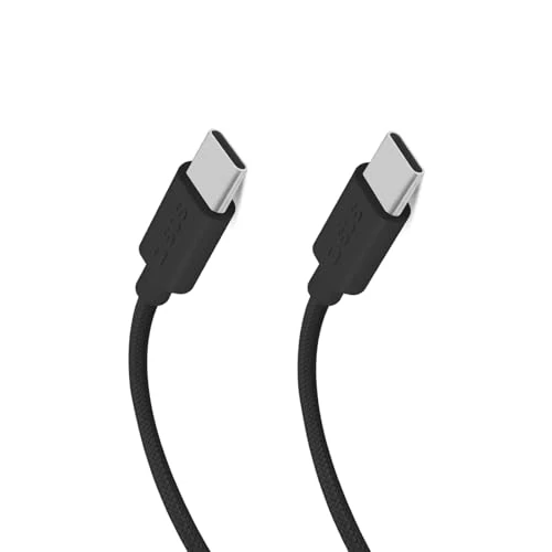 SBS Geflochtenes USB-Kabel USB C – USB C PD 60 W 1,50 m schwarz
