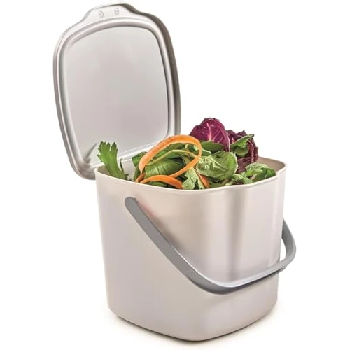 Limited offer: Snips Food Waste Compost Bin with Lid and Handle 3L, Compost Bin for Kitchen, Bin Food Waste for Hanging 20.5 x 18.5 x 16.7, Made in Italy, BPA Free from 8.82 EUR to 8.20 EUR (save 7%)