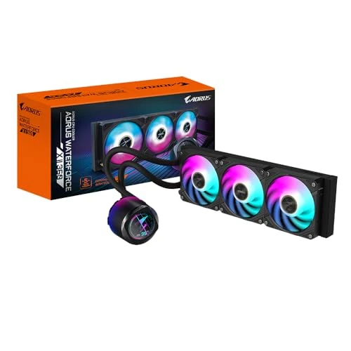 Zeitlich begrenztes Angebot: GIGABYTE AORUS WATERFORCE X II 360 AIO Flüssigkeits-CPU-Kühler - 3x120mm ARGB-Lüfter, Vollfarb-LCD, Daisy-Chain, kompatibel mit Intel LGA 1851 und AMD AM5 von 158.93 € auf 158.93 € (0.00% Rabatt)