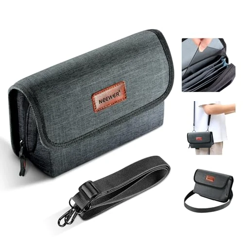 Offerta a tempo: NEEWER Custodia Filtro per Obiettivo Fotocamera con Guscio Rigido Idrorepellente, 6 Tasche, Tracolla, Borsa per Filtro Fotografico Pro per Filtri Quadrati 4''x 4'', 4''x 5.65'' e Circolari 95mm, PB025 - 0.00% da 10.99 € a 10.99 €