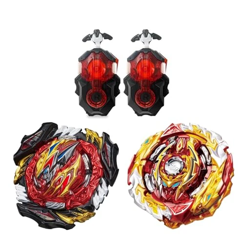 Hozuumo Toupie Turbo Combinaison, avec Metal Fusion Lanceur, Jouets Classiques Enfants Cadeau 52