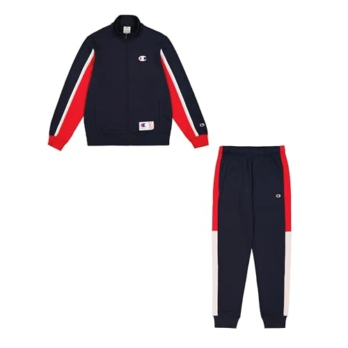 Oferta limitada: Champion Legacy Retro Sport (220338) Soft Compact Powerblend Fleece High-neck Chándal deportivo, azul marino/bermellón (NNY/CRD/WHT), S Hombre FW24, Azul Marino/Bermellón (NNY/CRD/WHT), S de 56.00 € a 56.00 € (ahorro 0.00%)