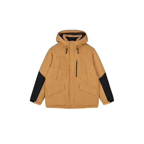 Champion Legacy Outdoor C-Tech (220355) -WR Poly Cotton Woven 252gr Hooded Veste, Brun (MS034), XXL Homme