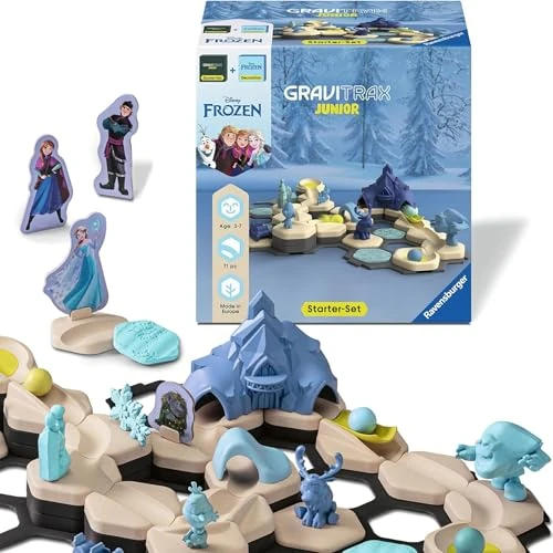 Offerta a tempo: Ravensburger - Gravitrax Junior Bundle Frozen | Pista Biglie Con 71 Pezzi | Rompicapo Bambini Con Le Biglie | Giochi Bambino 3 Anni Maschio | Giochi Per Bambini Compatibili Con Tutti I Gravitrax - 40% da 24.99 € a 14.98 €
