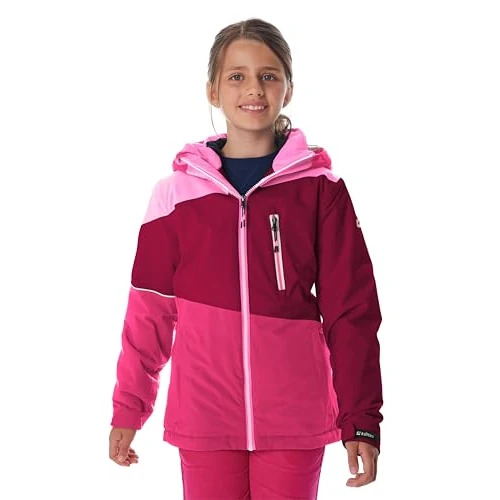 killtec Ksw 331 Grls Ski Jckt meisjes Ski-jack/functioneel jack met capuchon en sneeuwvanger