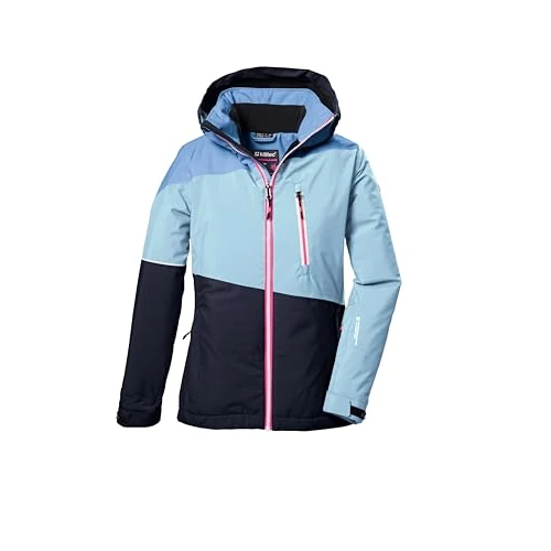 Offerta a tempo: killtec Bambine e ragazze Giacca da sci/giacca funzionale con cappuccio e paraneve KSW 331 GRLS SKI JCKT, hell denim, 140, 42091-000 - 0.00% da 37.43 € a 37.43 €