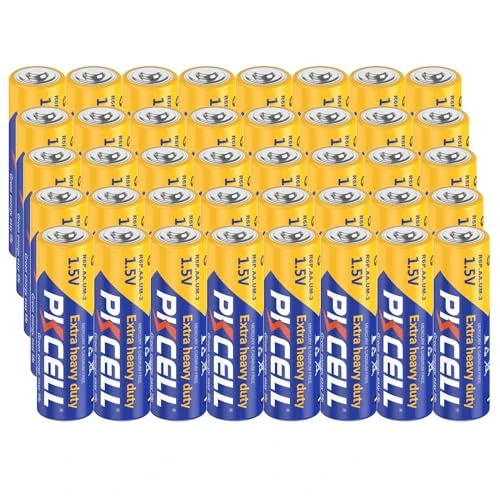 Batterie AA da 1,5 V, ad alta potenza, zinco, carbone, batterie per giocattoli, telecomandi, luci, 40 pezzi PKCELL