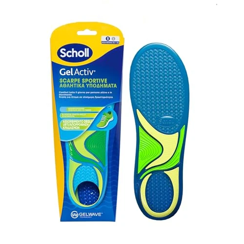 Offerta a tempo: Dr. Scholl's Solette Scarpe GelActiv con Tecnologia GelWave Ammortizzante, Comfort e Sostegno per Scarpe Sportive, Ritagliabili, Taglia 35.5-40.5 - 20% da 14.99 € a 11.99 €