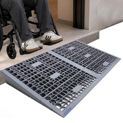 Offerta a tempo: LIEKUMM Rampa per Sedia a Rotelle, Altezza 7,5 cm, Rampa per Disabili Capacità 1400 kg, Rimovibile per Porte, Altezza 7,5 cm - 0.00% da 124.79 € a 124.79 €