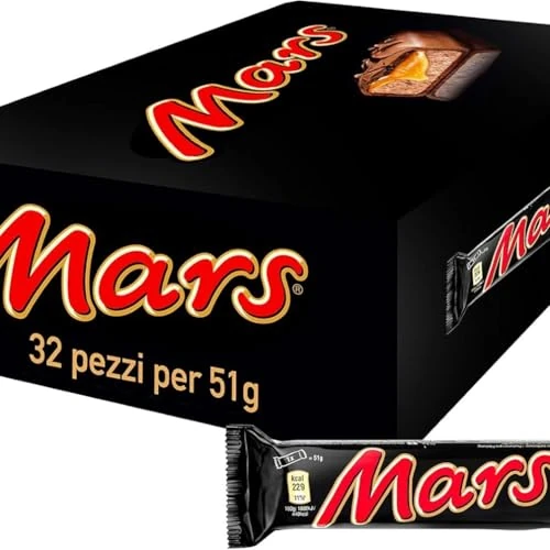 Offerta a tempo: Mars Barretta con Caramello Ricoperta al Cioccolato, 32 Barrette X51G (1632G), Nuova versione — 23% da 30,73 € a 23,66 €