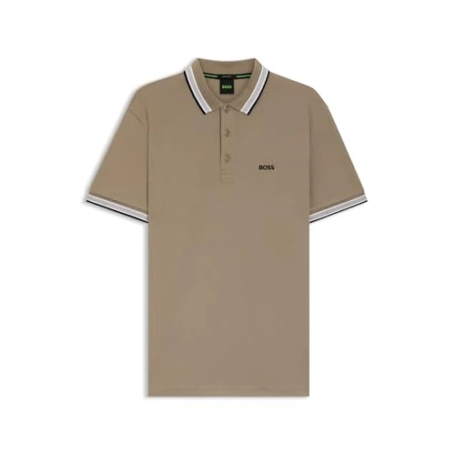 Limited-time offer: BOSS Mens Paddy Contrast-Logo Paddy Polo Shirt in Cotton piqué from 53.63 £ to 53.63 £ (save 0.00%)