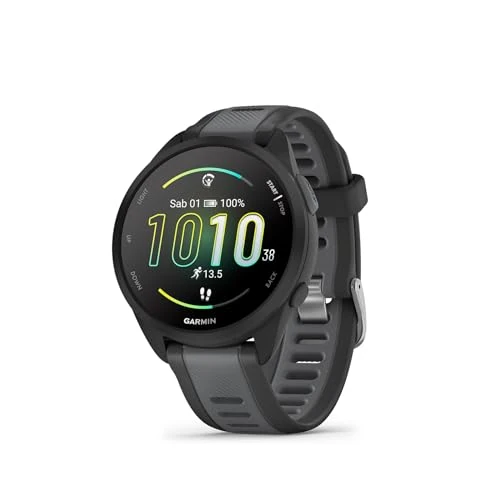 Begrenztes Angebot: Garmin Forerunner 165 43mm - Lauf-Smartwatch, 1,2" AMOLED Touchscreen, bis zu 11 Tage Akkulaufzeit, 25+ Sport-Apps, Trainingsempfehlungen, Gesundheitsdaten, smarten Funktionen von 229.50 EUR auf 169.26 EUR (Rabatt 26%)