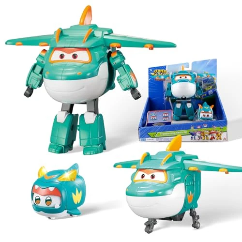 Offerta a tempo: Super Wings Transforming Tino & Pet, personaggi robotici Transformable, giocattoli per bambini e bambine di età 3 4 5 6 7 8 anni - 26% da 24.99 € a 18.51 €
